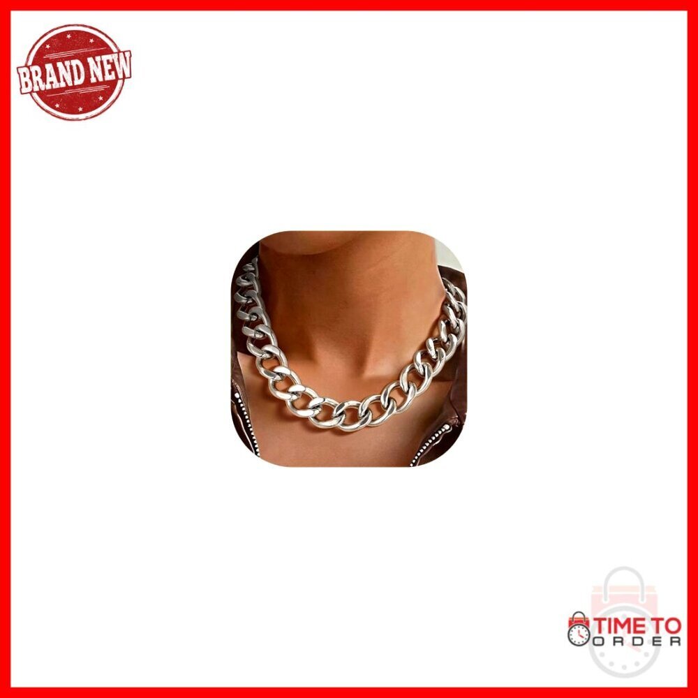 Stainless Steel Cuban Link Chain Necklace 12/16/20mm 18/20in Chunky Choker